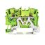 2-conductor ground terminal block with push-button 1.5 mm² green-yello thumbnail 1