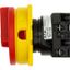 T0-1-102/E/SVB Main switch, T0, 20 A, flush mounting, 1 contact unit(s), 2 pole, Emergency switching off function, With red rotary handle and yellow locking ring thumbnail 8