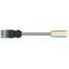 pre-assembled connecting cable;Eca;Socket/open-ended;white thumbnail 2