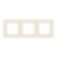 Frame 3-gang - ABB logo - White thumbnail 1