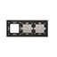 Single break push button with pictogras, (module), 10AX, quick connection, black matt thumbnail 2