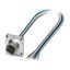SACC-SQ-M12FSB-5CON-25F/0,5 - Device connector front mounting thumbnail 1