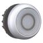 M22-DL-W-X0 Illuminated pushbutton actuator, RMQ-Titan, Flush, momentary, White, inscribed 0, Bezel: titanium thumbnail 11