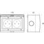 G2N IP55 surface-mounted double socket "AQUA55" thumbnail 2