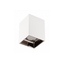 Ceiling luminaire housing ARIES, PC, 77x100mm, IP20, max. 20 W, square, white/black chrome thumbnail 1