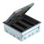 Service outlet-Set with mounting boxes Polyamide Iron grey RAL 7011 thumbnail 1