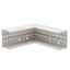 PLASTIC WALL DUTCH INSIDE CORNER H170xD70 WHITE RAL9010 thumbnail 1