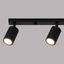 BLACK CARBON CEILING LAMP OBLONG STRIP WITH 4 MOVABLE GU10 SPOTLIGHTS thumbnail 5