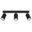 CEILING LAMP FROM THE KARBON SERIES, THREE MOVABLE BLACK SPOTLIGHTS FOR DINING ROOM thumbnail 1