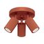 CARBON CEILING LAMP WITH REFLECTORS ON A ROUND RED HEADLINING 3XGU10 thumbnail 9