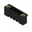 PCB plug-in connector, male header, Flange, THT solder connection, 3.81 mm, Number of poles: 4, 180°, Solder pin length (l): 3.2 mm, tinned, black, Box thumbnail 1