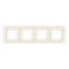 Frame 4-gang - ABB logo - White thumbnail 1