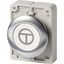 M30I-FD-W-X11 Pushbutton, RMQ-Titan, flat, momentary, White, inscribed, Front ring stainless steel, ON/OFF thumbnail 2