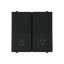 Push-button blind control - 2M - Matt Black thumbnail 1