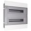 Flush-mounted distribution board SRp-36/2, N+PE (2x18) IP40, transparent door thumbnail 1