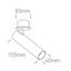 BLACK COB 12W CCTV IP20 700mA ADJUSTABLE DARK LIGHT thumbnail 3