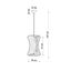 HANGING LAMP ORIANA E27 1X60W IP20 thumbnail 7