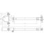 Spacer f. Rd 7-10mm L 1015mm with clamp D 50mm StSt f. DEHNiso thumbnail 2