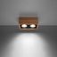 SPOT QUATRO 2 NATURAL WOOD GU10 2X40W IP20 thumbnail 7