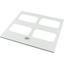 XSPTF0608 Top plate, F3A-flanges for WxD=600x800mm, IP55, grey thumbnail 4