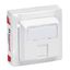RJ45 socket category 5e FTP white thumbnail 2