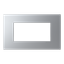 Frame - 1-gang / 4-modules - Niessen logo - Silver thumbnail 1