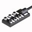 Passive actuator/sensor junction box, M12 x 1 6-port, with integral homerun cable   TB-6M12-5-10/TXL thumbnail 2