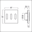 LM-RCB3 b+c+j - Rocker switch, 3x, light, anthracite thumbnail 2