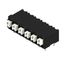 Printed circuit board terminals, 5.08 mm, Number of poles: 6, 90°, Solder pin length (l): 3.5 mm, black, PUSH IN with actuator, Clamping range, max. : 1.5 mm², Tube thumbnail 2