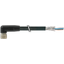M8 female 90° A-cod. with cable shielded PUR 3x0.34 bk2m thumbnail 2
