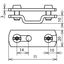 Strip holder for Fl 30mm St/tZn with slot 6.5x16mm thumbnail 2