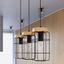 HANGING LAMP GOTTO 3L BLACK/WOOD E27 3X15W IP20 thumbnail 8