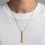 NECKLACE / VERTICAL / CROSS / BRASS thumbnail 2