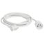 2P+E domestic extension cord with protective clips length 5m - white thumbnail 2