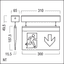 PURESIGN/COMSIGN 150 P MSC-WF15 E3D SR - Escape sign luminaire thumbnail 2