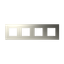 Frame 4-gang / 2+2+2+2-modules - Niessen logo - S - Nickel thumbnail 1