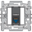 Onefold faceplate, for Niko Toggle (1 part), Niko Home Control, steel thumbnail 4