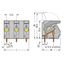 PCB terminal block lever 6 mm² light gray thumbnail 3