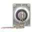 M30C-FWRS3-RS-A1 Key-operated actuator, Flat Front, maintained, 3 positions, Ronis 455, Key withdrawable: 0, Metal bezel thumbnail 4