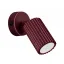 Wall lamp KARBON burgundy with a switch thumbnail 1