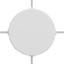Cylindrical metal 4-side hole ceiling rose kit (junction box) thumbnail 1