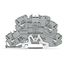 Double-deck carrier terminal block PE/L upper-deck base gray thumbnail 1