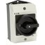 T0-3-15680/I1/SVB-SW Main switch, T0, 20 A, surface mounting, 3 contact unit(s), 3 pole + N, 1 N/O, 1 N/C, STOP function, With black rotary handle and locking ring, Lockab thumbnail 52
