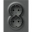 SOCKET SCHUKO DOUBLE 2P+E 16A 250V~ AT F 4417109 thumbnail 1