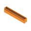 PCB plug-in connector, male header, closed side, THT solder connection, 3.50 mm, Number of poles: 46, 180°, Solder pin length (l): 3.5 mm, tinned, orange, Box thumbnail 3