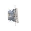 Double pushbutton without pictogram, (module), Simon 24, IP20/IP44, 10AX, 10A, champagne matt thumbnail 1