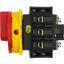 P3-63/EA/SVB/2HI11 Main switch, P3, 63 A, flush mounting, 3 pole, 2 N/O, 2 N/C, Emergency switching off function, With red rotary handle and yellow locking ring thumbnail 3