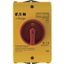 J40/R/N Main switch, 40 A, surface mounting, 3 pole + N, Emergency switching off function, With red rotary handle and yellow locking ring, Lockable in the 0 ( thumbnail 1
