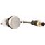 C22-DL-W-K10-24-P1 Illuminated pushbutton actuator, Flat, momentary, 1 N/O, Cable (black) with M12A plug, 4 pole, 0.2 m, LED white, White, Blank, 24 V AC/DC, Bezel: tita thumbnail 4