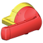RED METAL HANDLE FOR OLD SAFETY ENCLOSURE FRONT OPERATION 50-80A FACTO thumbnail 1